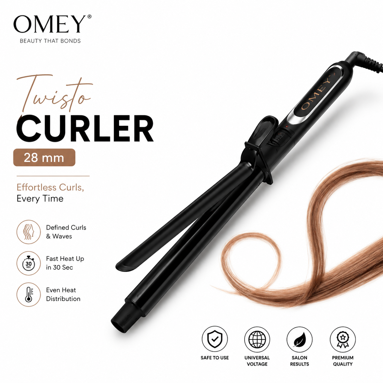 OMEY Twisto Curler - 28 mm