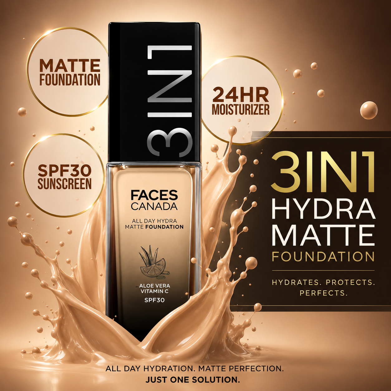 FC 3IN1 ALL DAY HYDRA MATTE FOUNDATION