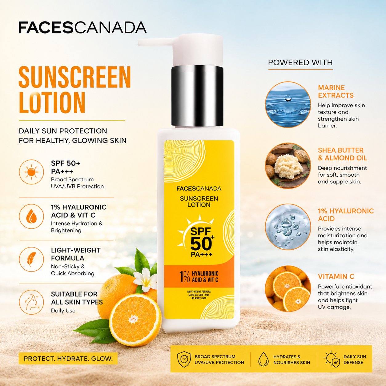 FC SUNSCREEN LOTION SPF50 PA+++ 100ML
