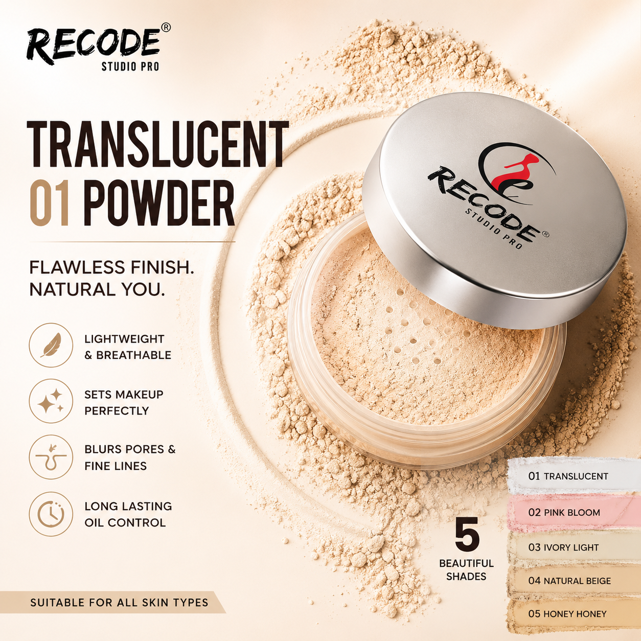RECODE TRANSLUCENT 01 POWDER