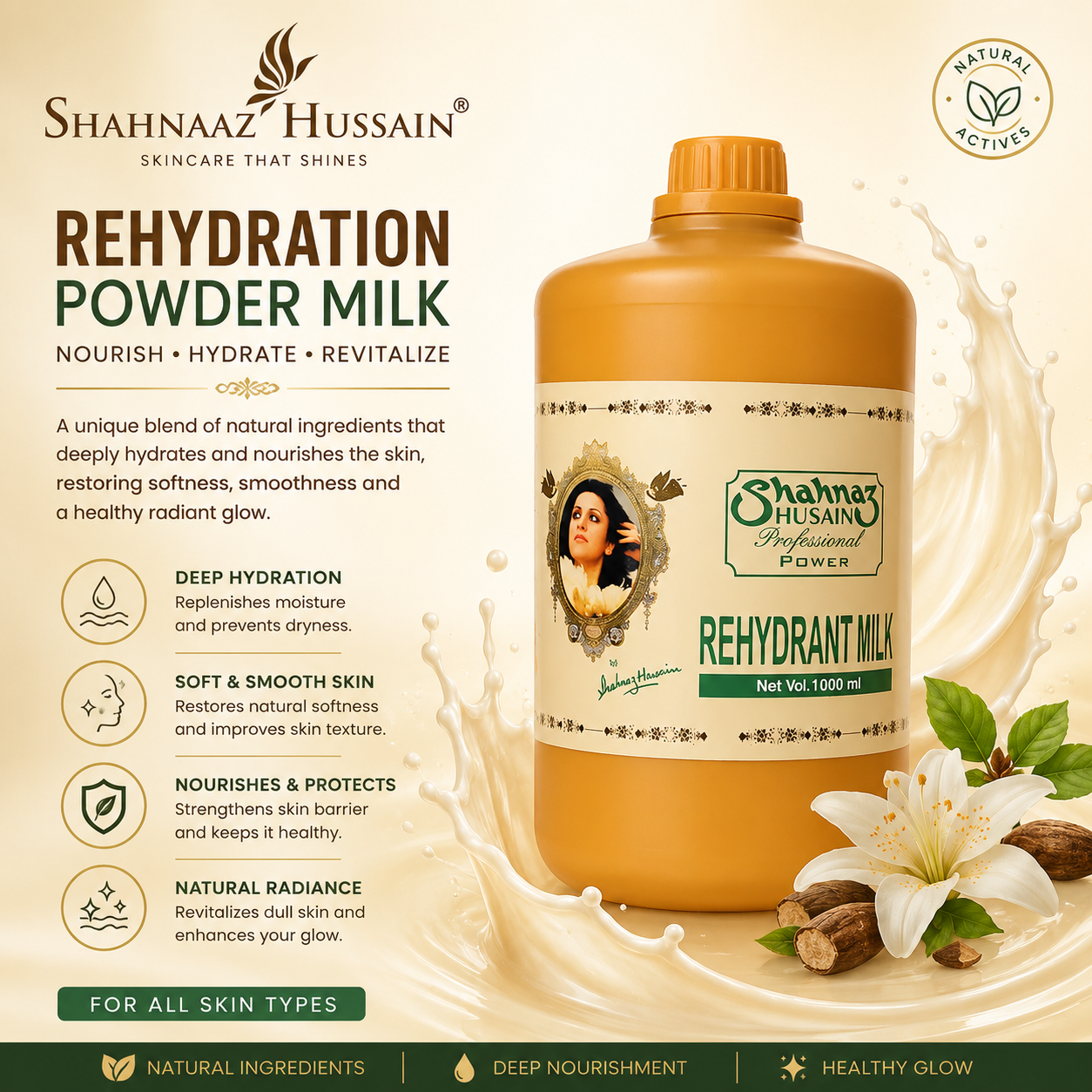 Shahnaz Husain REHYDRANT MILK POWER