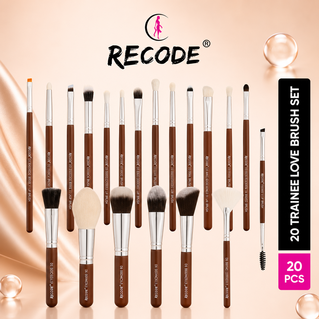 RECODE BRUSH SET TRAINEE LOVE  SET OF 20PCS