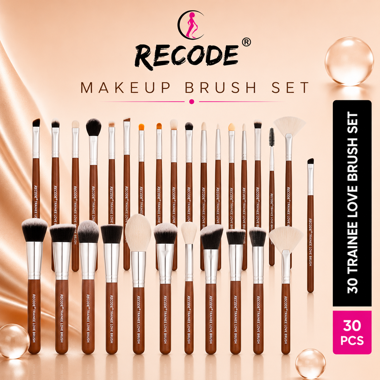 RECODE BRUSH SET TRAINEE LOVE  SET OF 30PCS
