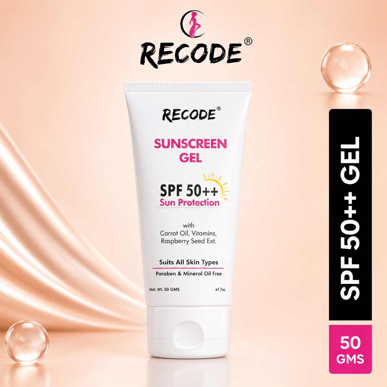 RECODE SUNSCREEN GEL SPF50