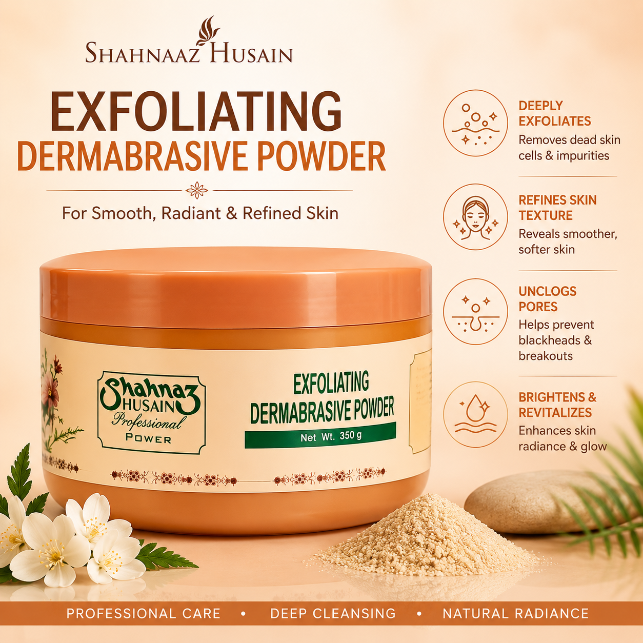 Shahnaz Husain EXFOLIATING DERMABRASIVE POWDER