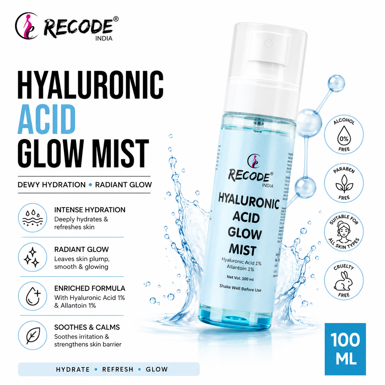 RECODE HYALURONIC ACID GLOW MIST