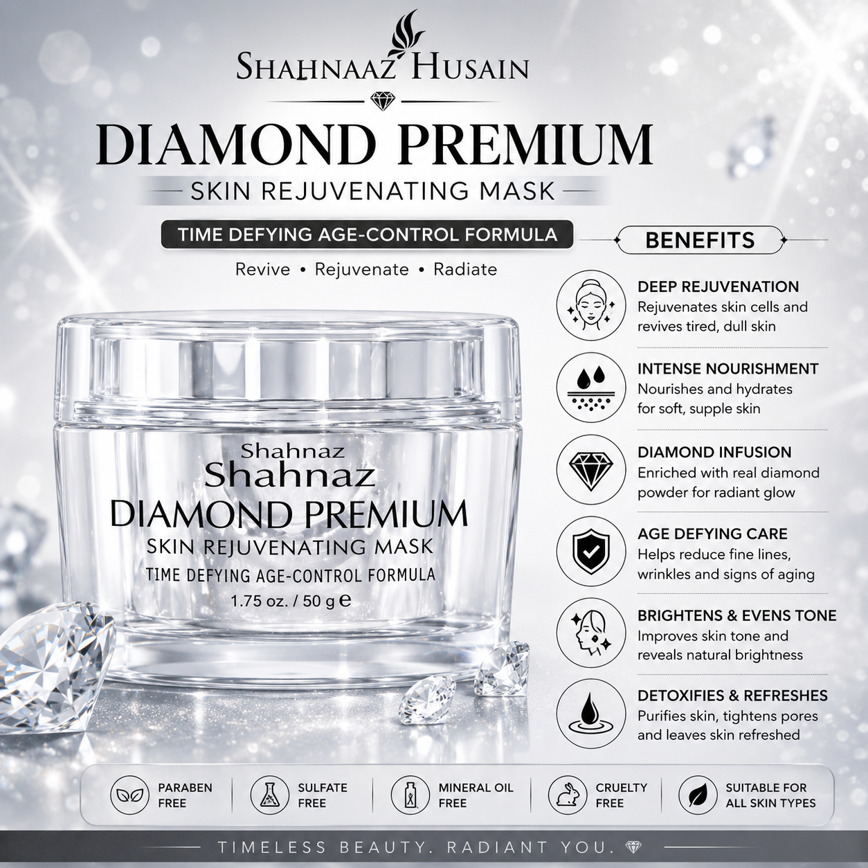 Shahnaz Husain DIAMOND PLUSH MASK 50G
