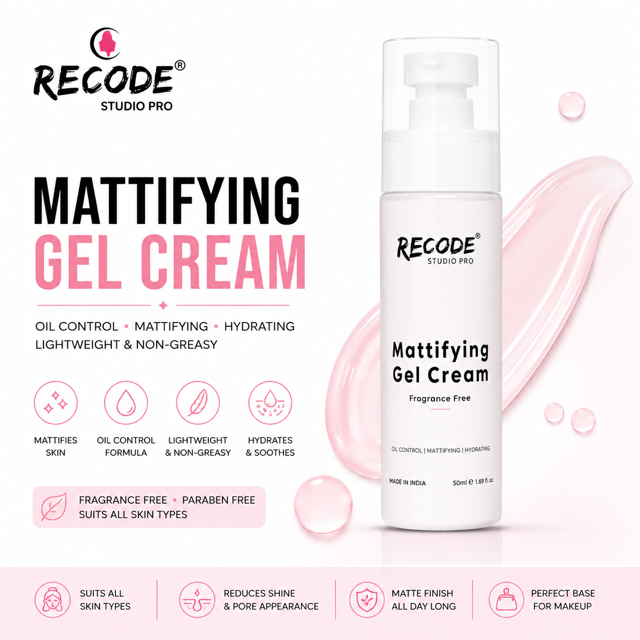RECODE MATTIFYING GEL CREAM