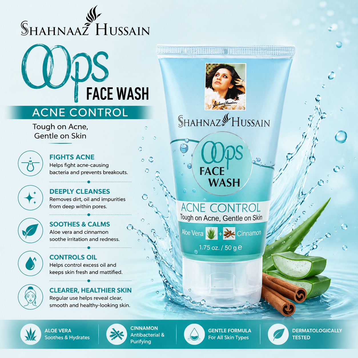Shahnaz Husain OOPS ACNE CONTROL FACE WASH