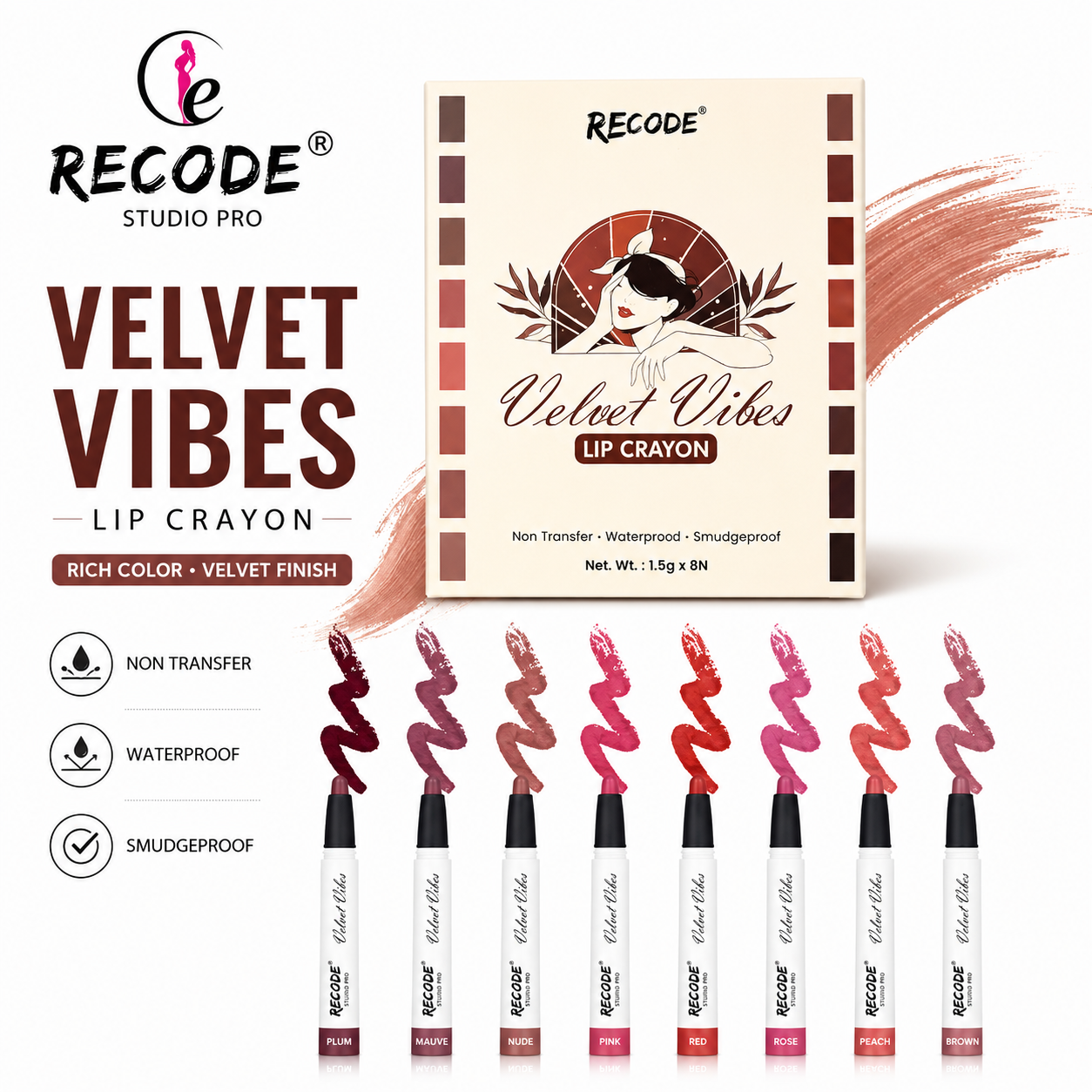 RECODE VELVET VIBE LIP CRAYON