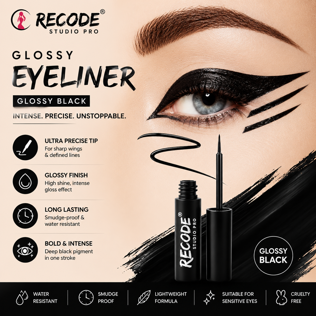 RECODE  GLOSSY EYELINER