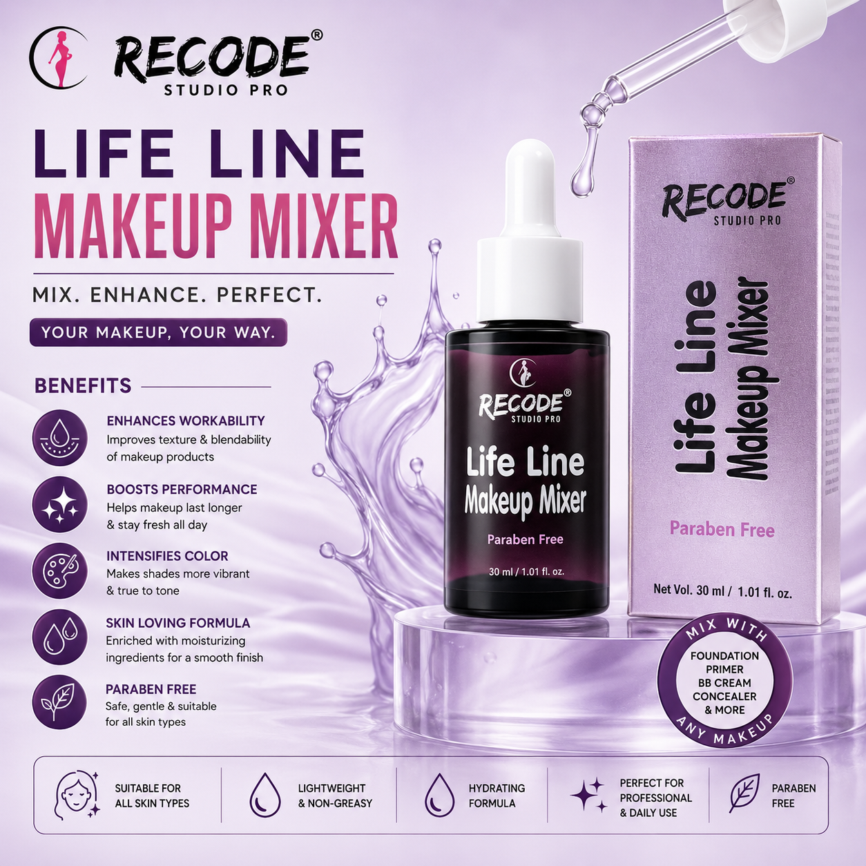 RECODE LIFE LINE MAKEUP MIXER