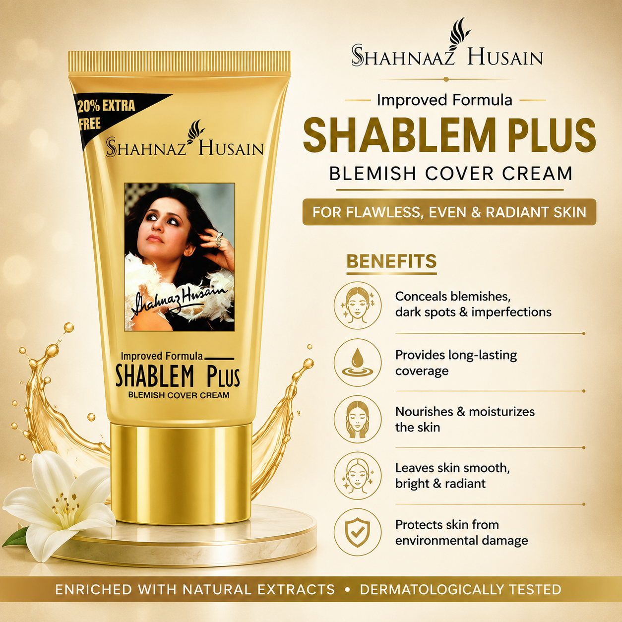 Shahnaz Husain SHABLEM BLEMISH COVER CREAM