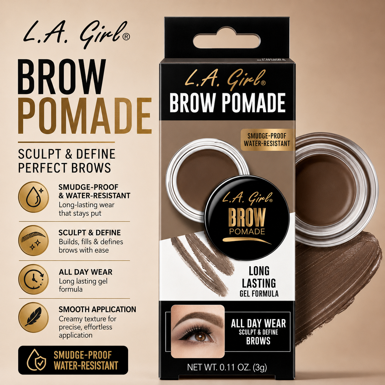 L.A. GIRL BROW POMADE