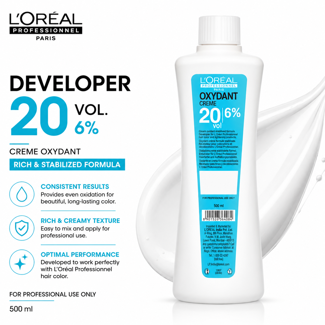 LOREAL DEVELOPER 20VOL 500ML