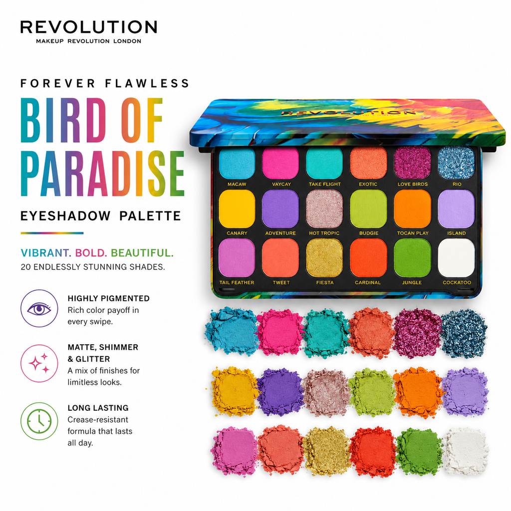 Revolution Forever Flawless Bird of Paradise Eyeshadow Palette