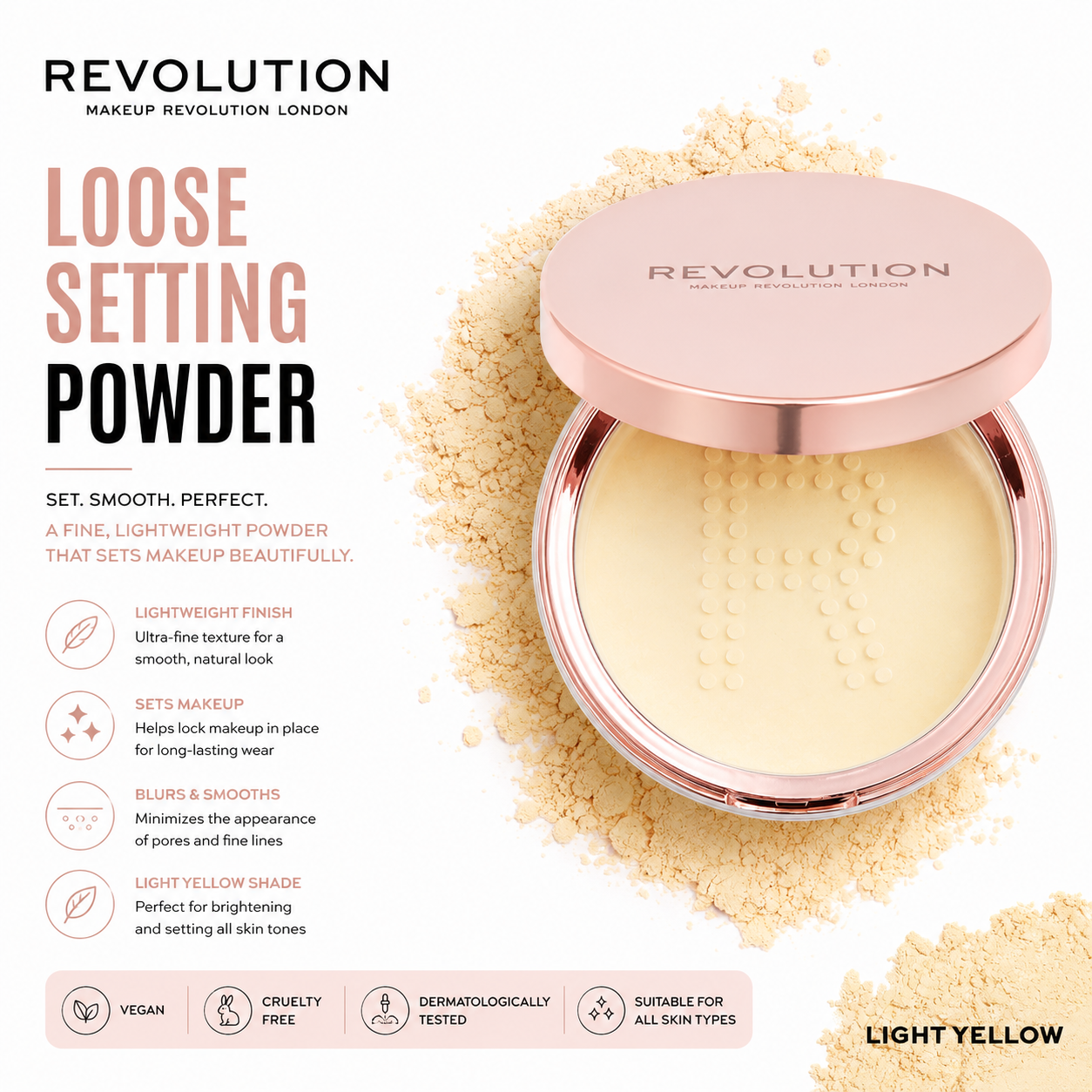 REVOLUTION LOOSE POWDER LIGHT YELLOW