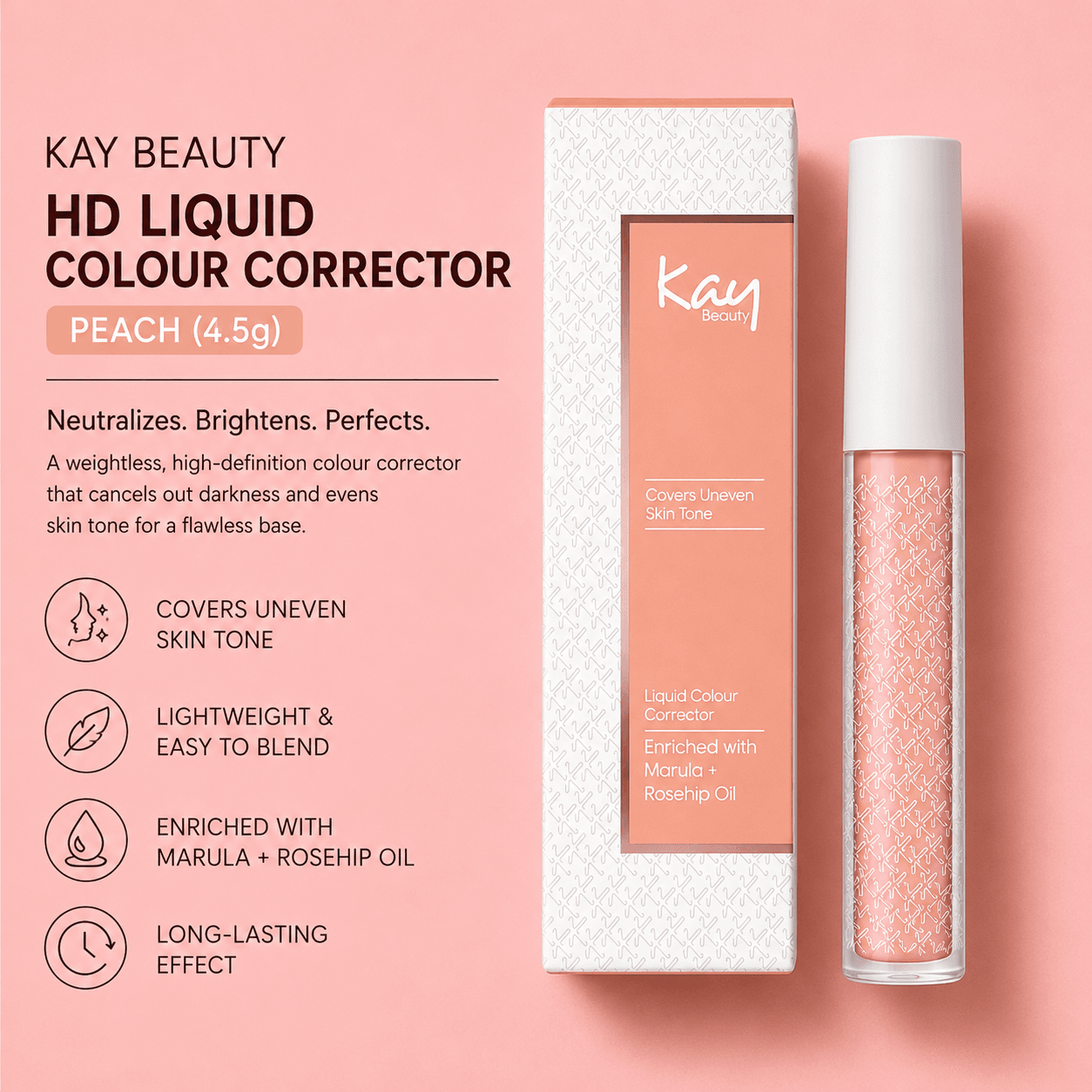 KAY BEAUTY COLOR CORRECTOR PEACH - (4.5g)