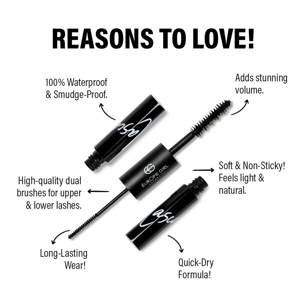 EUROPE GIRL 2 IN 1 MASCARA