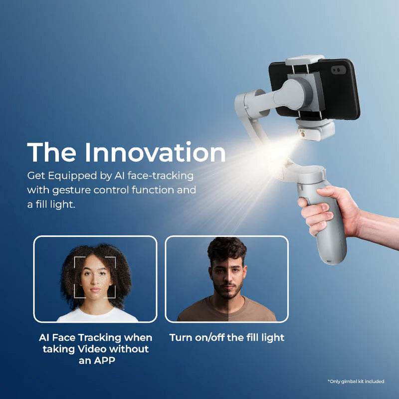 DIGITEK 3 AXIS FOLDABLE SMARTPHONE GIMBAL WITH AI FACE TRACKER DSG008F AI