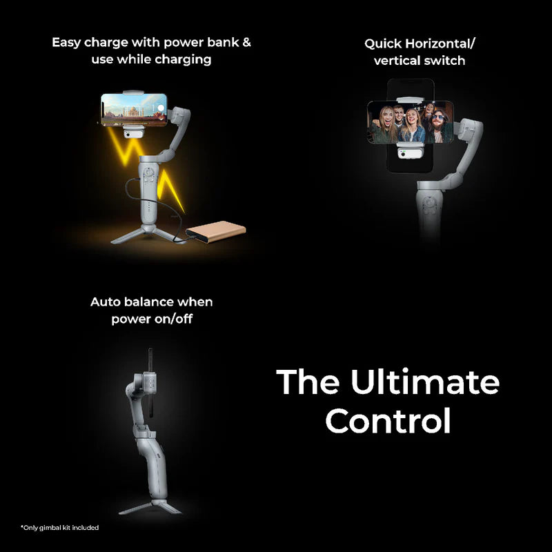 DIGITEK 3 AXIS FOLDABLE SMARTPHONE GIMBAL WITH AI FACE TRACKER DSG008F AI