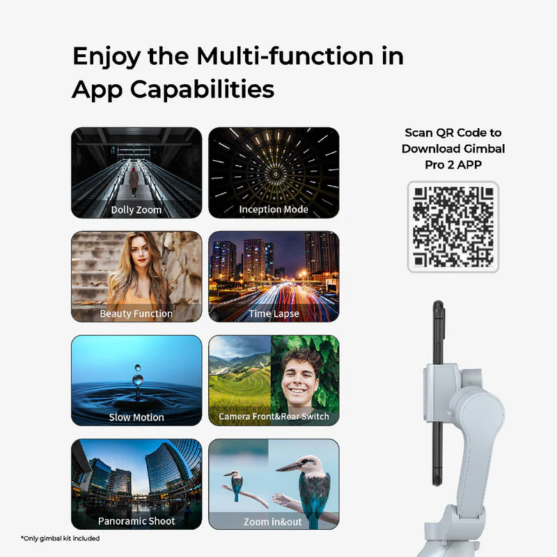 DIGITEK 3 AXIS FOLDABLE SMARTPHONE GIMBAL WITH AI FACE TRACKER DSG008F AI