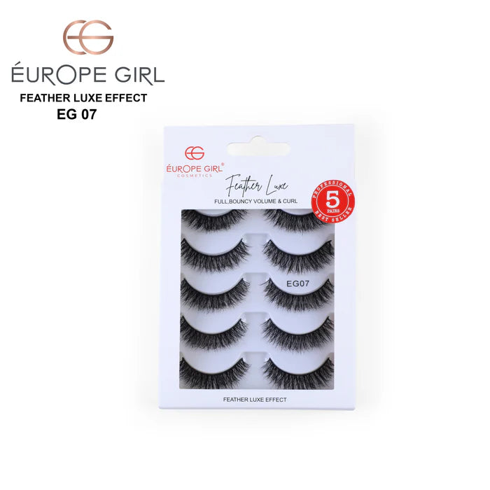 EUROPE GIRL Feather Luxe EYELASH 5 IN 1 SET