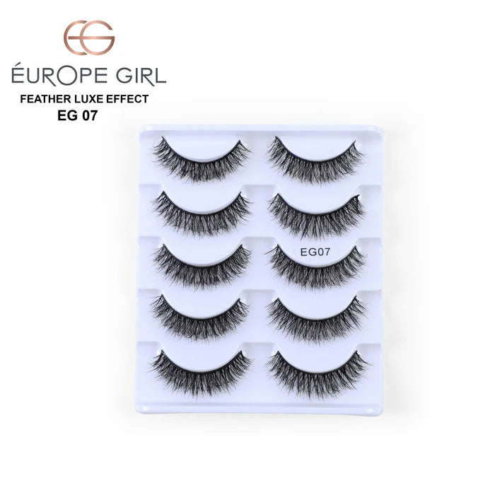 EUROPE GIRL Feather Luxe EYELASH 5 IN 1 SET