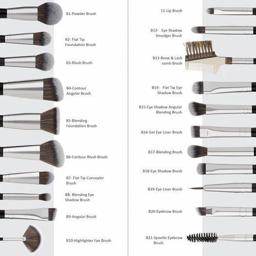 SWISS BEAUTY PROFESSIONAL SERIES SET OF 20 BRUSHES