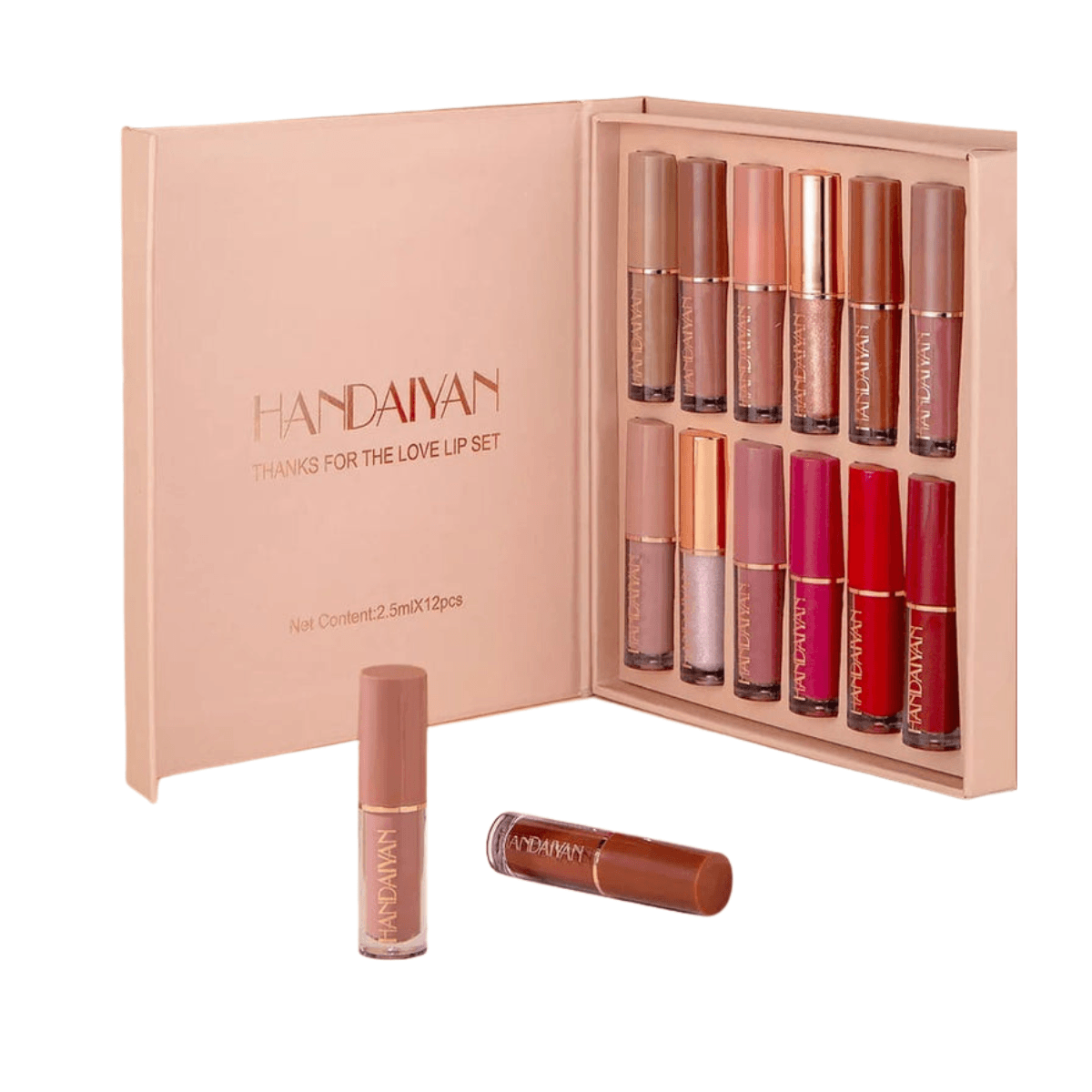 HANDAIYAN 12PCS Matte Liquid Lipstick Set