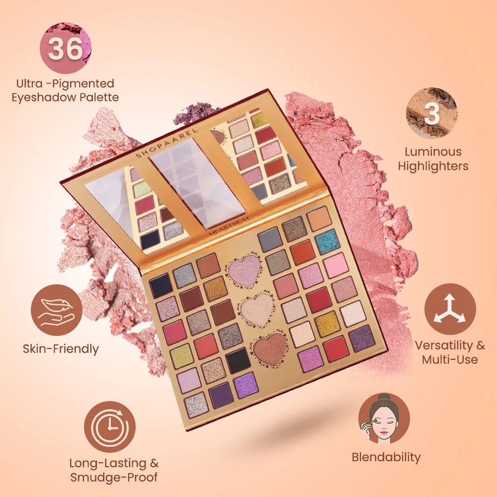 SHOPAAREL HEARTBEAT EYESHADOW PALETTE