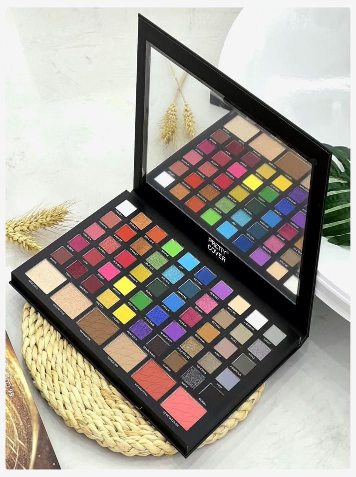 PRETTY COVER Hypnotize Eyeshadow, Blusher, Highlight & Contour 56 Color Makeup Set