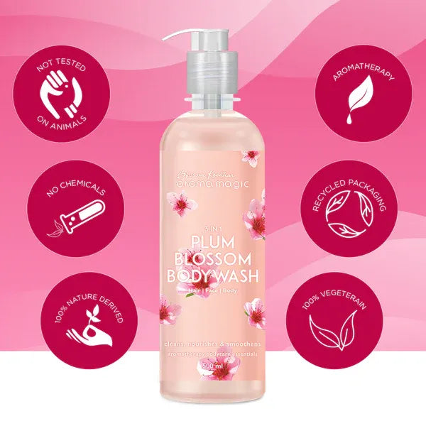 AROMA MAGIC PLUM BLOSSOM HAND & BODY WASH 500ML