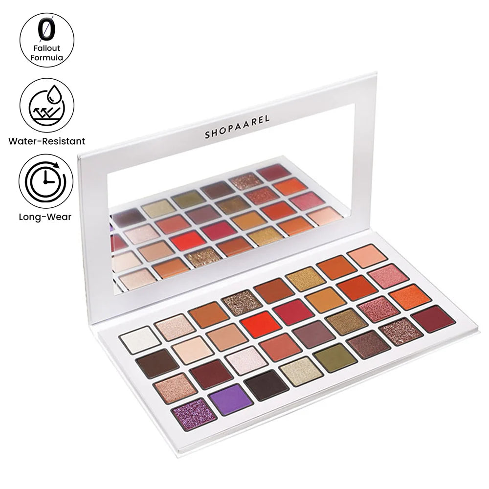 SHOPAAREL 32 COLOUR EYESHADOW PALETTE  Razzle Dazzle  Black Magic