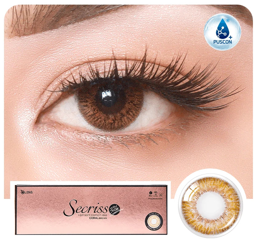 OLENS Secriss Coral Brown EYE LENS