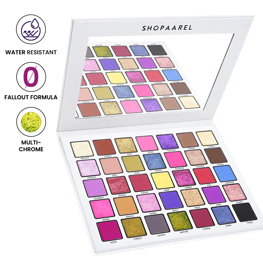 SHOPAAREL SPECTRUM 1 EYESHADOW PALETTE – 35 Shades