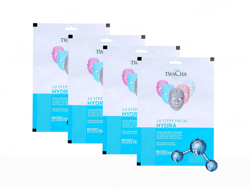 TWACHA 10 STEP HYDRA FACIAL KIT PACK OF 4