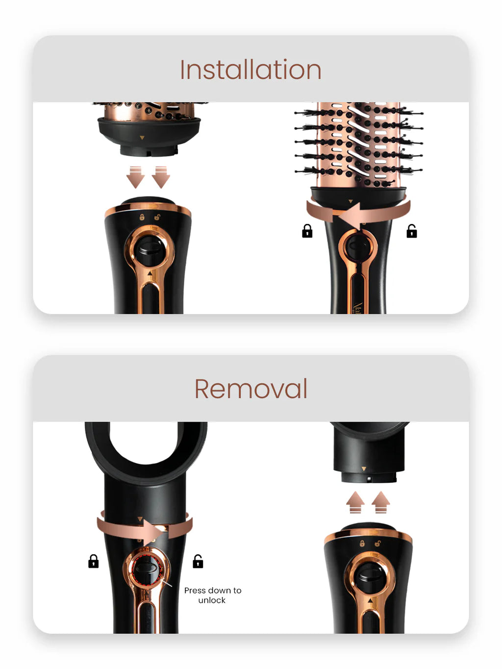 URBAN YOG MAKE ME BOLD 3 IN 1 HOT AIR BRUSH