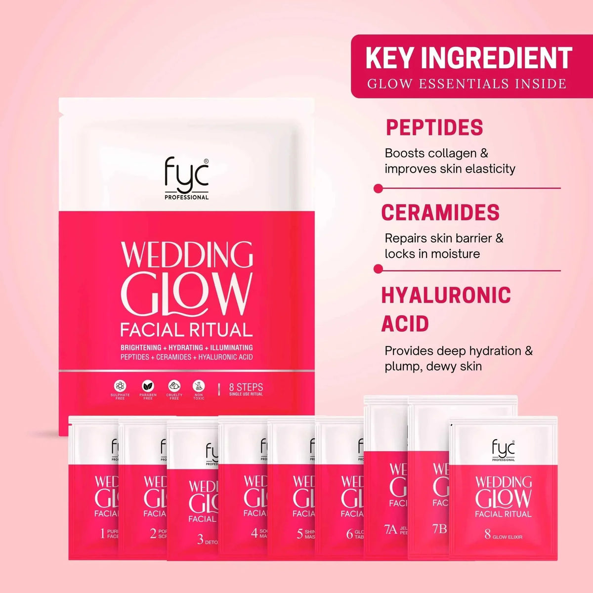 FYC 8 STEP Wedding Glow Facial Ritual Facial Kit (185g)