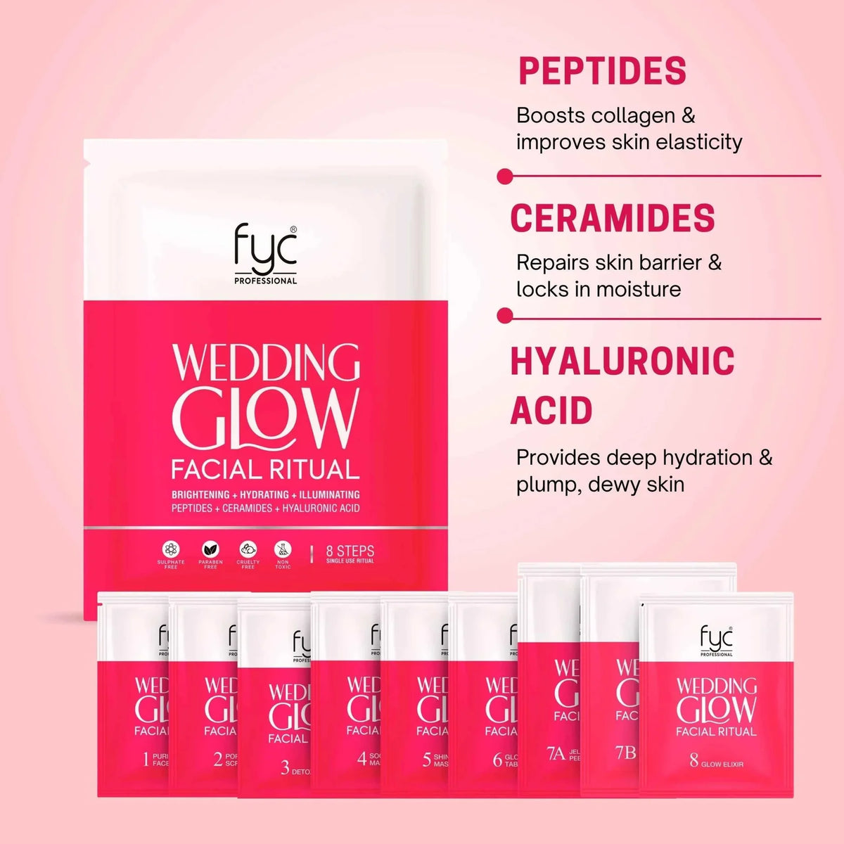 FYC 8 STEP Wedding Glow Facial Ritual Facial Kit (185g)