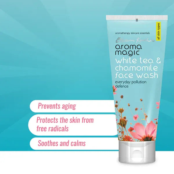 AROMA MAGIC WHITE TEA & CHAMOMILE FACEWASH 100ML