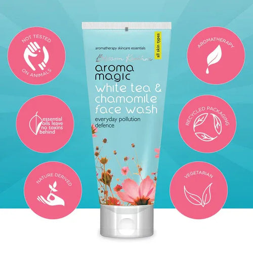 AROMA MAGIC WHITE TEA & CHAMOMILE FACEWASH 100ML