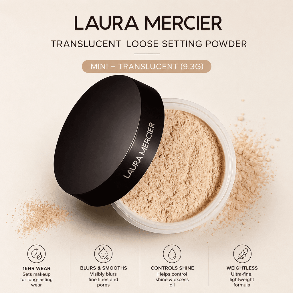 Laura Mercier Translucent Loose Setting Powder Mini – Translucent (9.3g)