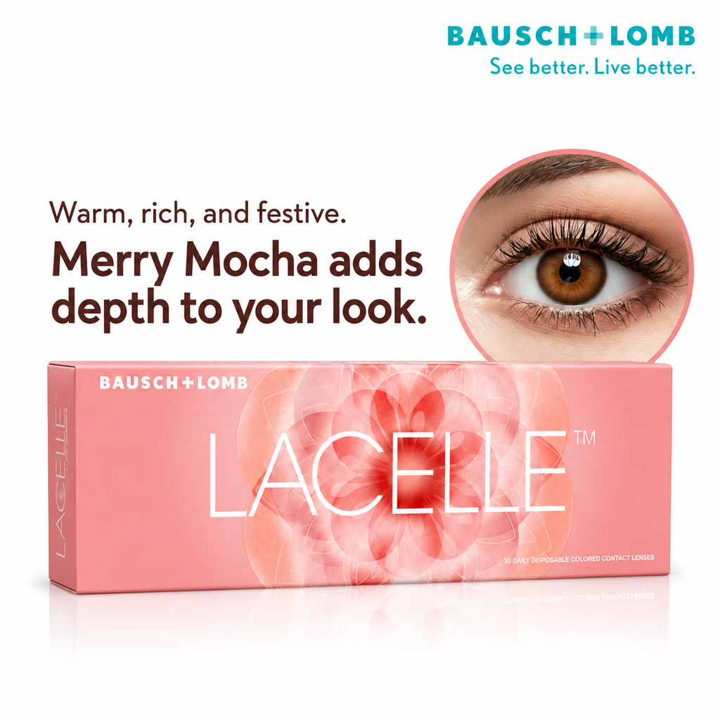 BAUSCH + LOMB LACELLE MERRY MOCHA PACK OF 5 PAIRS