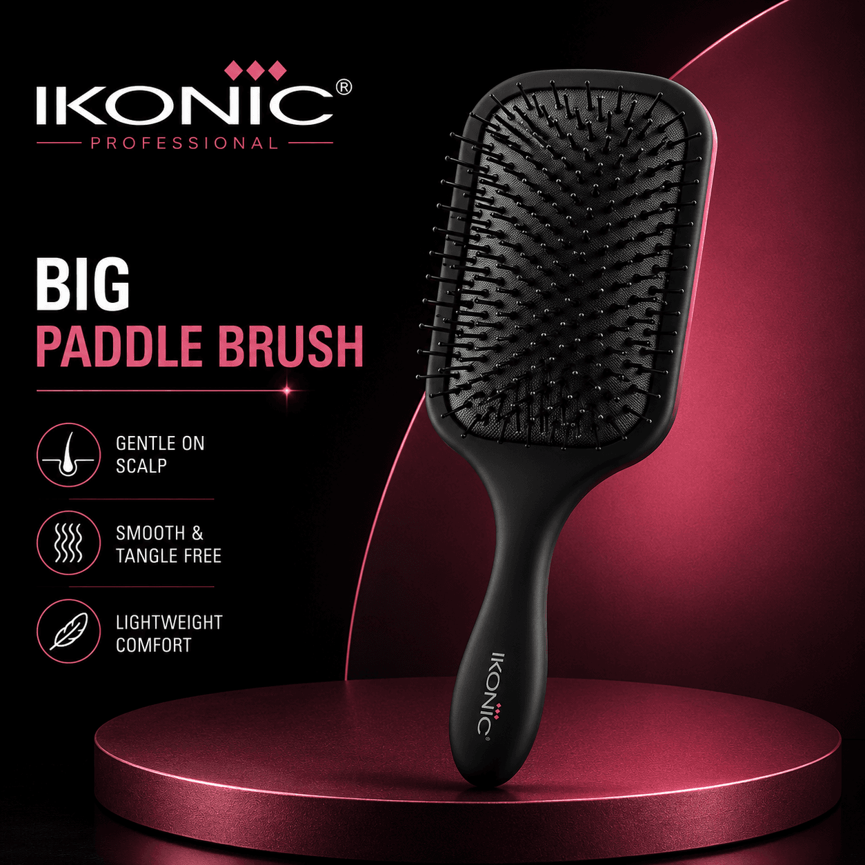 IKONIC Big Paddle Brush