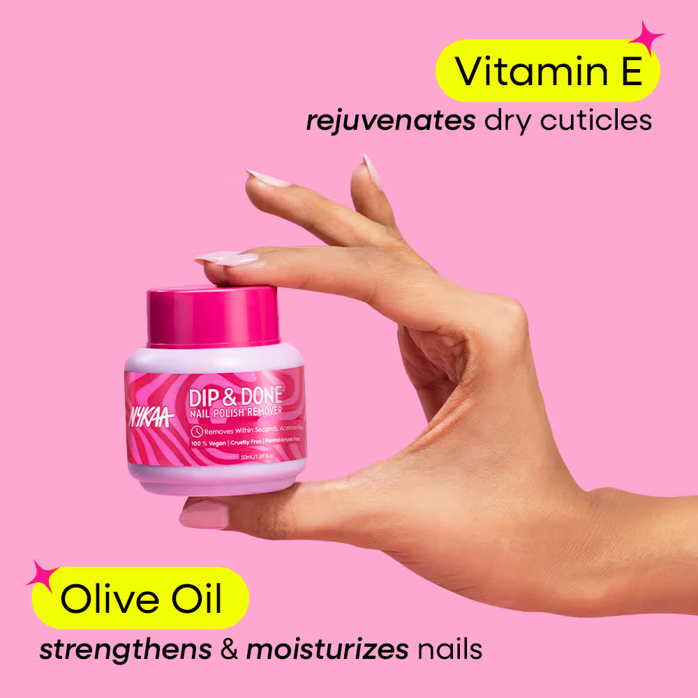 Nykaa Dip & Done Nail Polish Remover