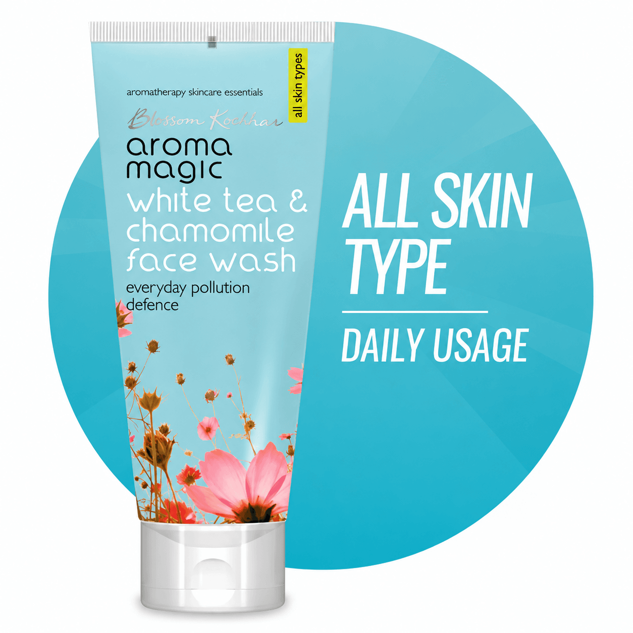 AROMA MAGIC WHITE TEA & CHAMOMILE FACEWASH 100ML