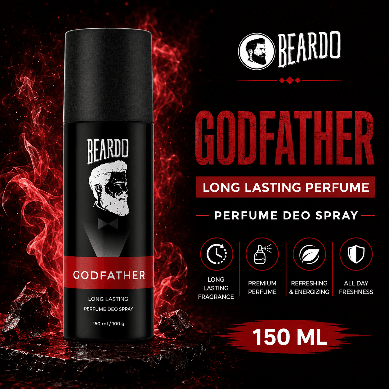 BEARDO Godfather Perfume Deo Spray For Men -150ml