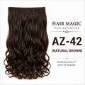 HAIR MAGIC HIAR EXTENTION AZ-42 (NATURAL BROWN)