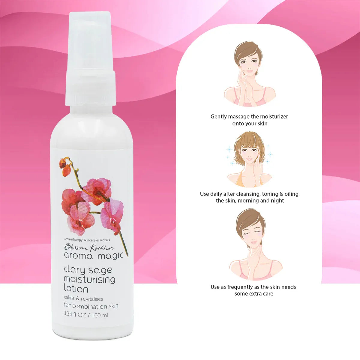AROMA MAGIC CLARY SAGE MOISTURIZING LOTION 100ML